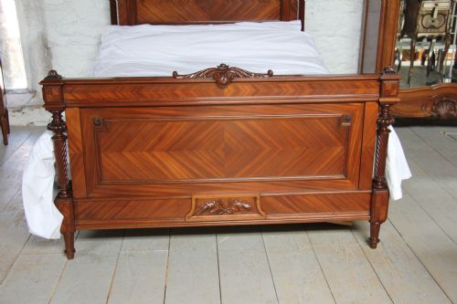 fig 2. French walnut Louis XV1 style bed