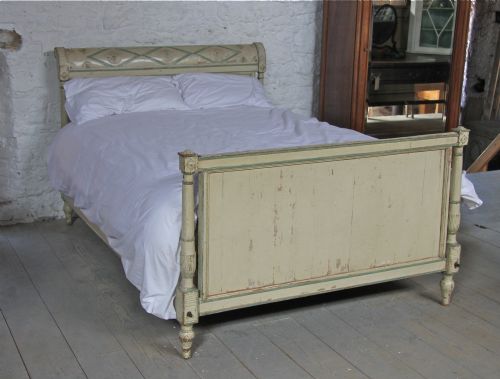 1880 Directoire Style All Original Painted King Size Bed