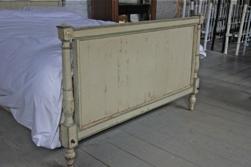 fig 1. 1880 Directoire style all original painted king size bed 