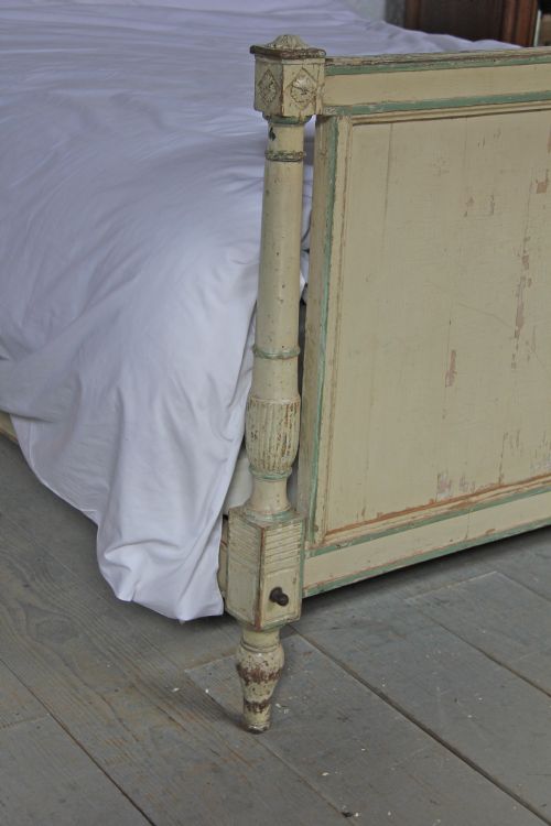 fig 2. 1880 Directoire style all original painted king size bed 
