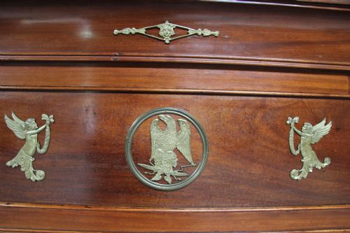 fig 2. Mahogany Empire style King size bed with exquisite quality ormalu decoration