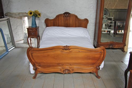 fig 2. Solid cherry Louis XV bedroom suite