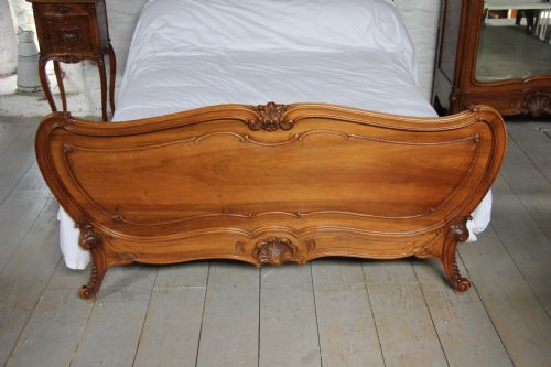 fig 3. Solid cherry Louis XV bedroom suite