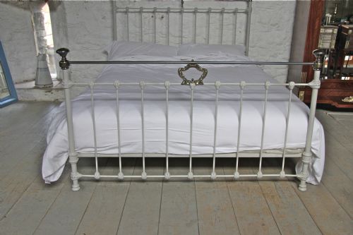 fig 2. Classic Victorian brass and iron king size bed