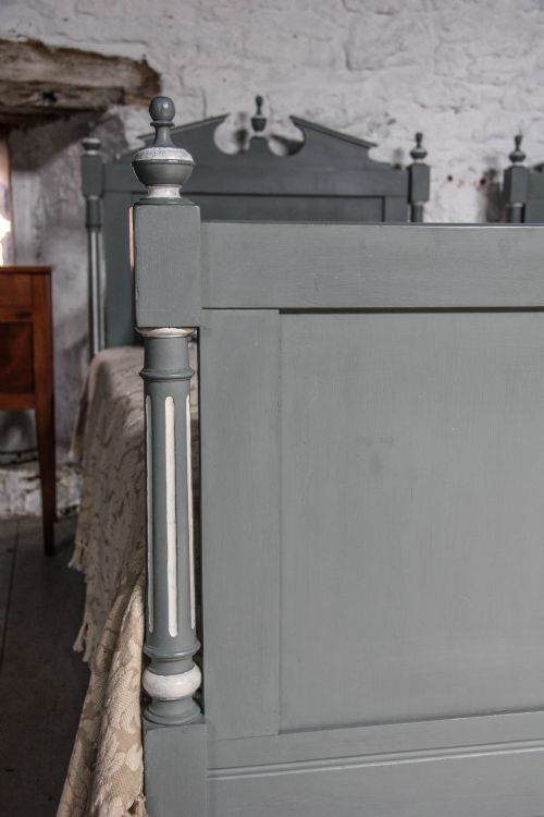 fig 1. Pair of single painted French Empire style beds
