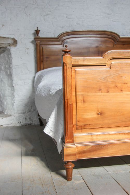 fig 2. Elegant simple French cherry king size bed