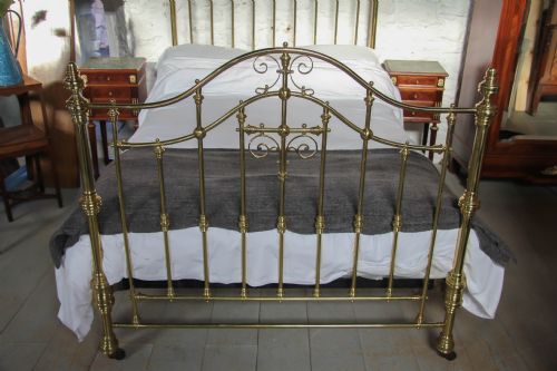 fig 1. Handsome Original Victorian All brass double bed