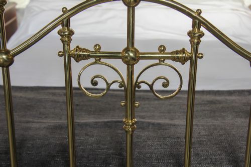 fig 2. Handsome Original Victorian All brass double bed