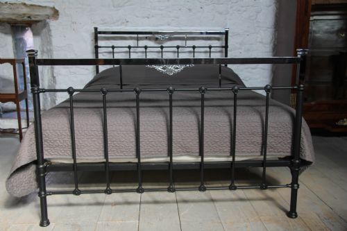 Black and Chrome Art Deco Bedstead