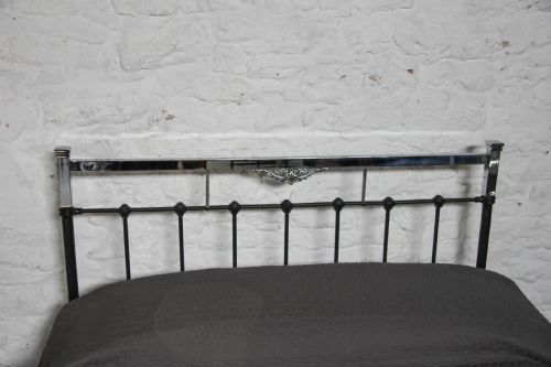 fig 2. Black and chrome Art Deco bedstead