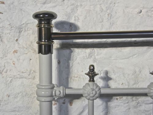 fig 3. Gorgeous individual kingsize brass and iron bedstead