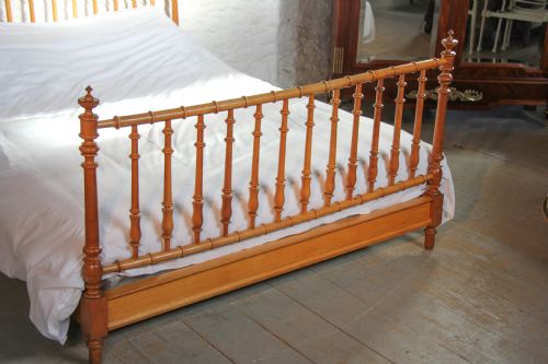 fig 1. French faux bamboo king size spindle bed