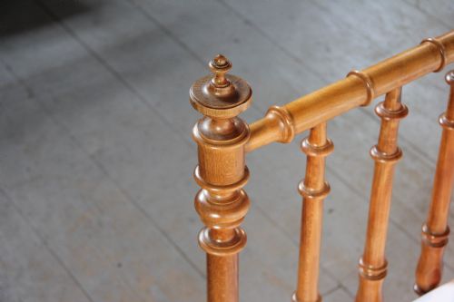 fig 2. French faux bamboo king size spindle bed