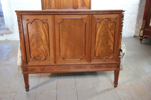 fig 1. Single French mahogany bed