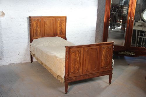 Single French Mahogany Bed