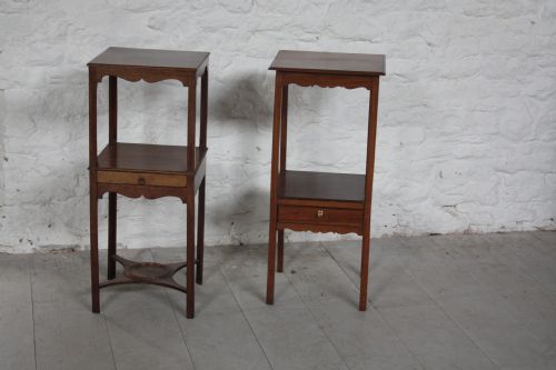 Harlequin Pair of Mahogany Bedside Cabinets