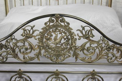 fig 1. Extremely rare 6Ft stunning super king size early Winfield all brass bed