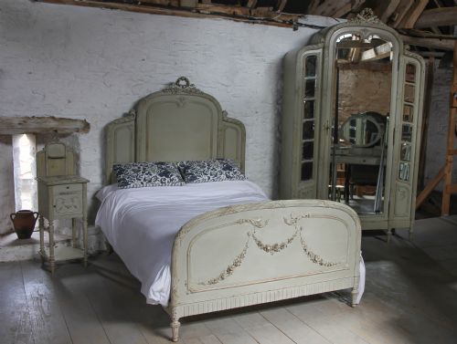 Fabulous Original French Art Deco Painted Bedroom Suite