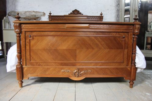 fig 1. Empire style French walnut double bed