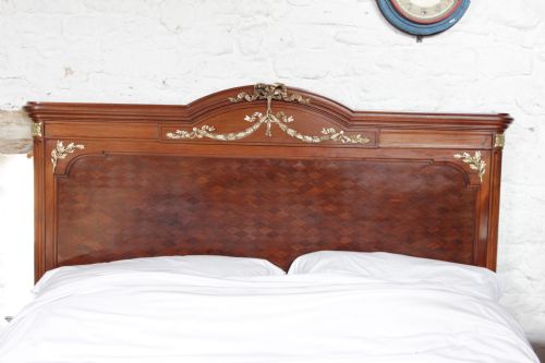 fig 3. Mercier Paris parquetry bedroom suite with king size bed