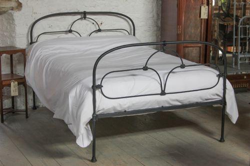 All Iron Irish Cottage Style Bed in Black