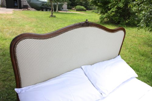 fig 1. Walnut framed Louis XV style French kingsize bed