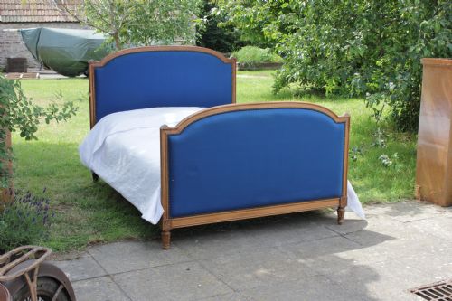French Louis Xvi Style King Size Upholstered