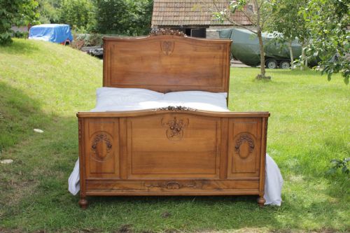 fig 1. Beautifully carved French solid walnut