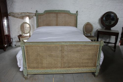 fig 1. French original aged paintwork Louis XVI style caned