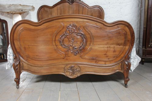 fig 1. Good quality Louis XV solid walnut double