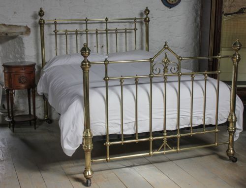 5 Ft Gothic Victorian All Brass Kingsize