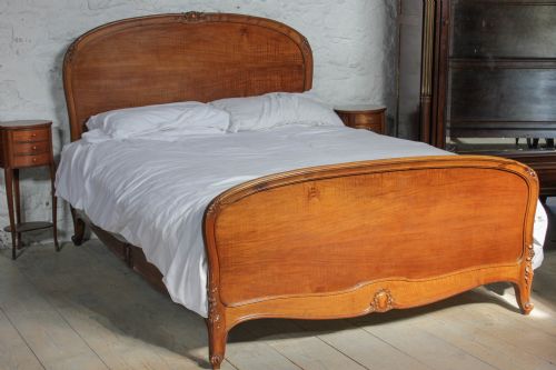 Beautiful Simple Cherry Wooden French King Size