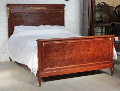 Handsome Empire Style Burr Walnut King Size