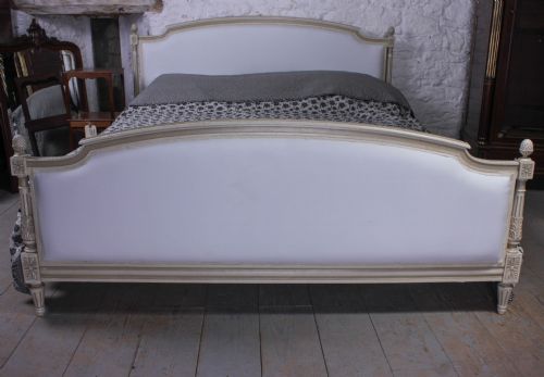 fig 1. Super king size French Louis XVI style upholstered bed