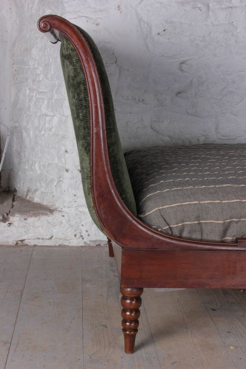 fig 1. Beautiful mahogany French day bed inc mattress