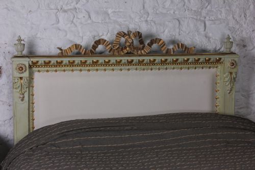 fig 1. Striking carved, gilded French upholstered king size