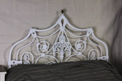 fig 1. Rare fancy early all iron double bed