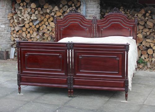 Quality Mahogany Bedroom Suite with Pair/joining 6 Ft Super King Size Beds