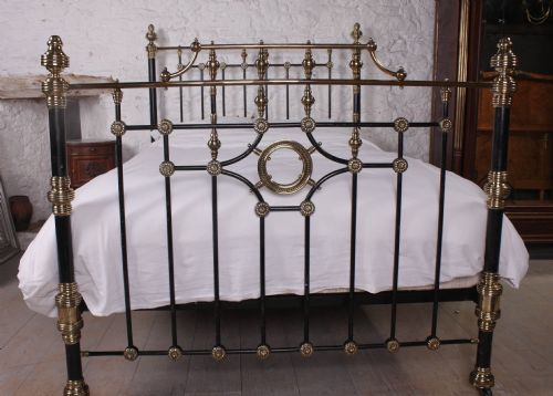 fig 1. Very handsome Victorian black and brass king size
