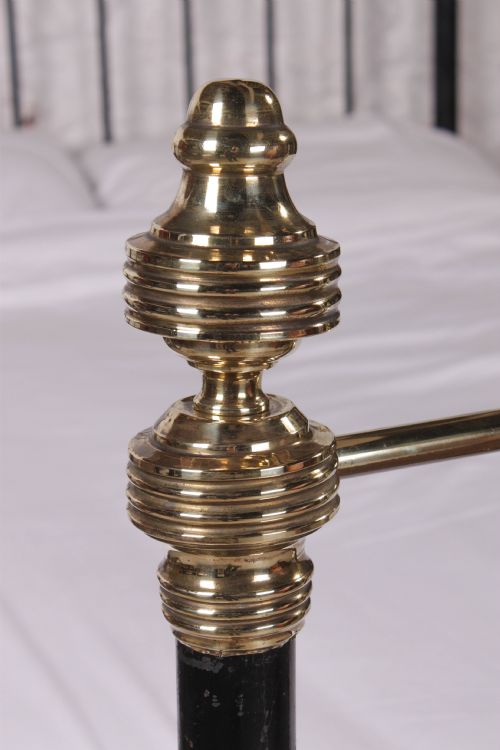 fig 2. Very handsome Victorian black and brass king size