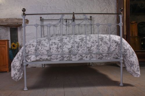 fig 1. Very pretty classic Victorian brass and iron double bed
