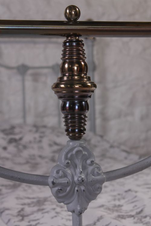 fig 2. Very pretty classic Victorian brass and iron double bed