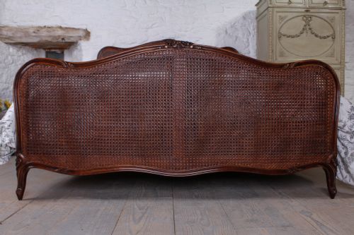 fig 1. French caned Louis XV style king size bed