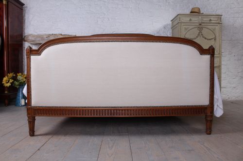 fig 1. Elegant Empire style French newly upholstered in antique French linen