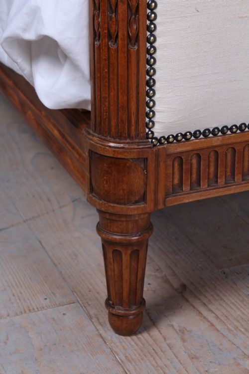 fig 2. Elegant Empire style French newly upholstered in antique French linen
