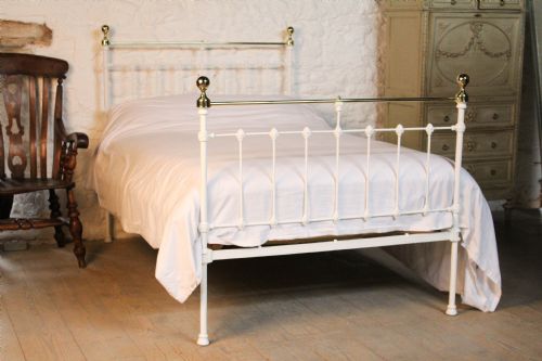 Classic Victorian Three Quarter White and Brass