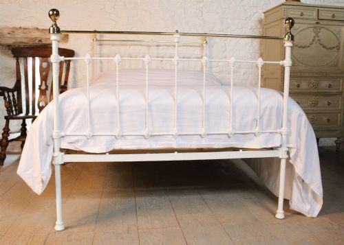 fig 1. Classic Victorian three quarter white and brass