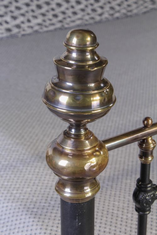 fig 2. Very handsome classic Victorian black and aged brass superking