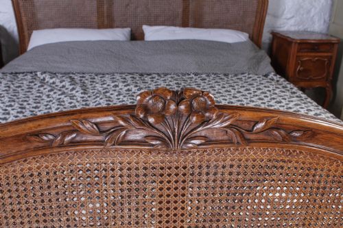 fig 1. French 6Ft Louis XV style super king size caned bed