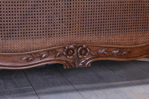 fig 2. French 6Ft Louis XV style super king size caned bed